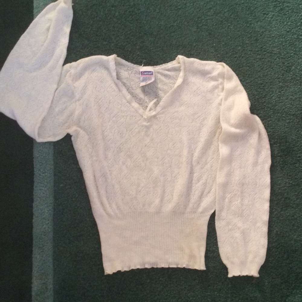 Damart Thermolactyl white top 85/15% Vinson/Acrylic Sz M.  Great Condition